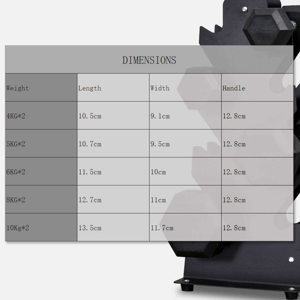 Hexagonal Dumbbells Kit Weight Lifting Exercise for Home Fitness 2x4kg HOMCOM