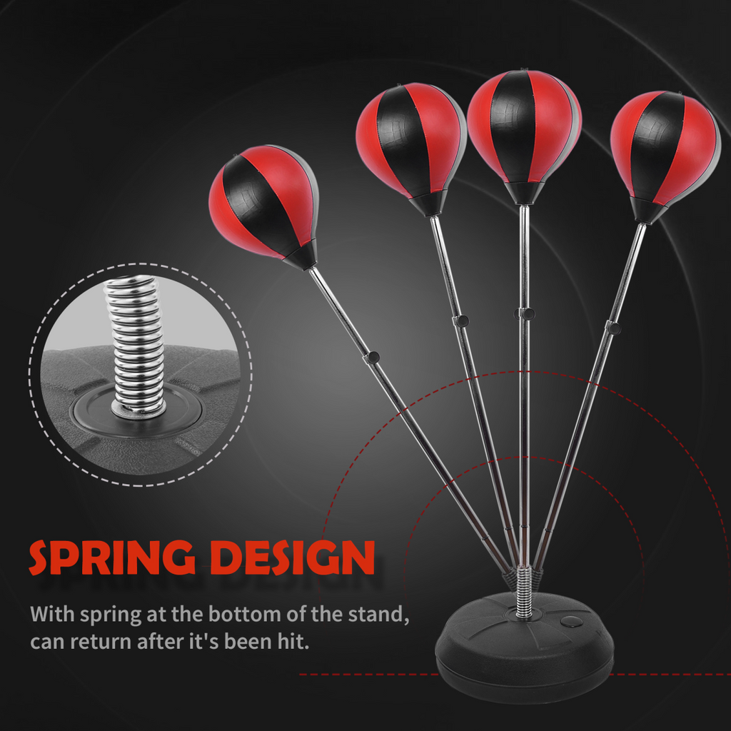 Adjust Kids Training Boxing Punching Ball Bag Boxing Punching w/ Gloves HOMCOM