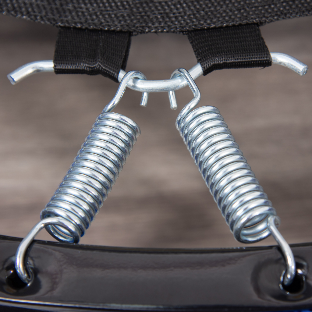 HOMCOM 81cm Fitness Trampoline Exercise, Max Load 100 KG, Blue Black