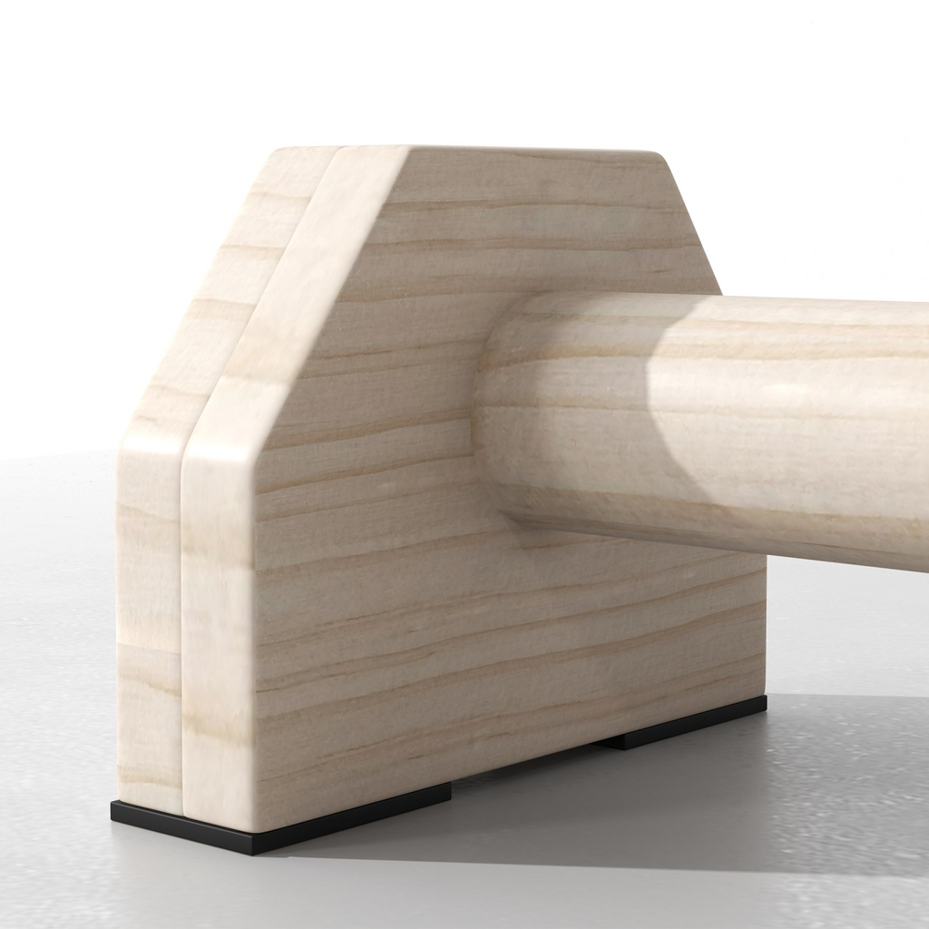 SPORTNOW Wooden Parallettes Push Up Bars Calisthenics Equipment for Home Gym