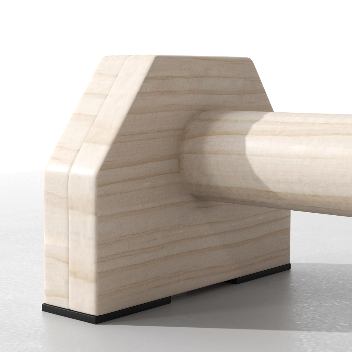 SPORTNOW Wooden Parallettes Push Up Bars Calisthenics Equipment for Home Gym