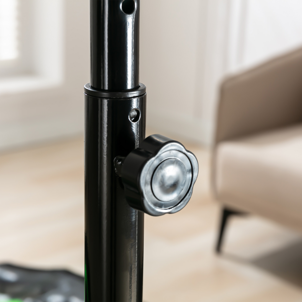 HOMCOM Foldable Trampoline Bouncer Jumper Adjust Handle for Adult Teens - Green