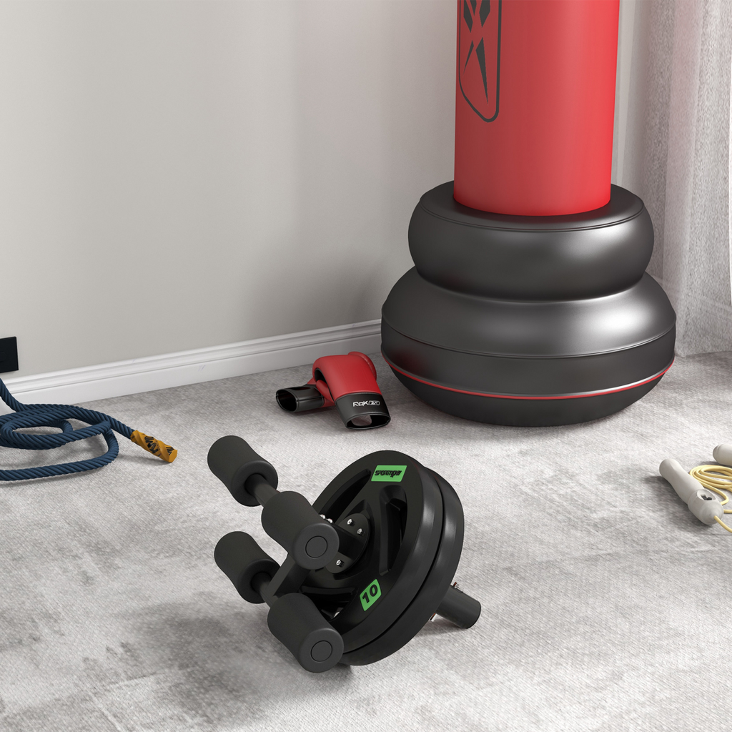 Olympic Weight Plates, Tri-Grip Barbell Weights Set with 2'' Holes, 2 x 5kg