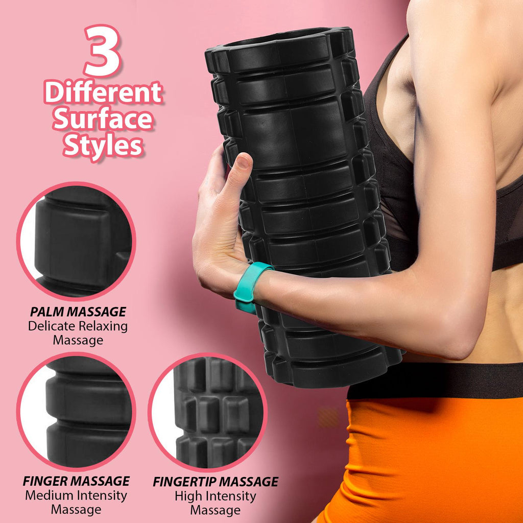 Yoga Foam Roller Black  AS-04045