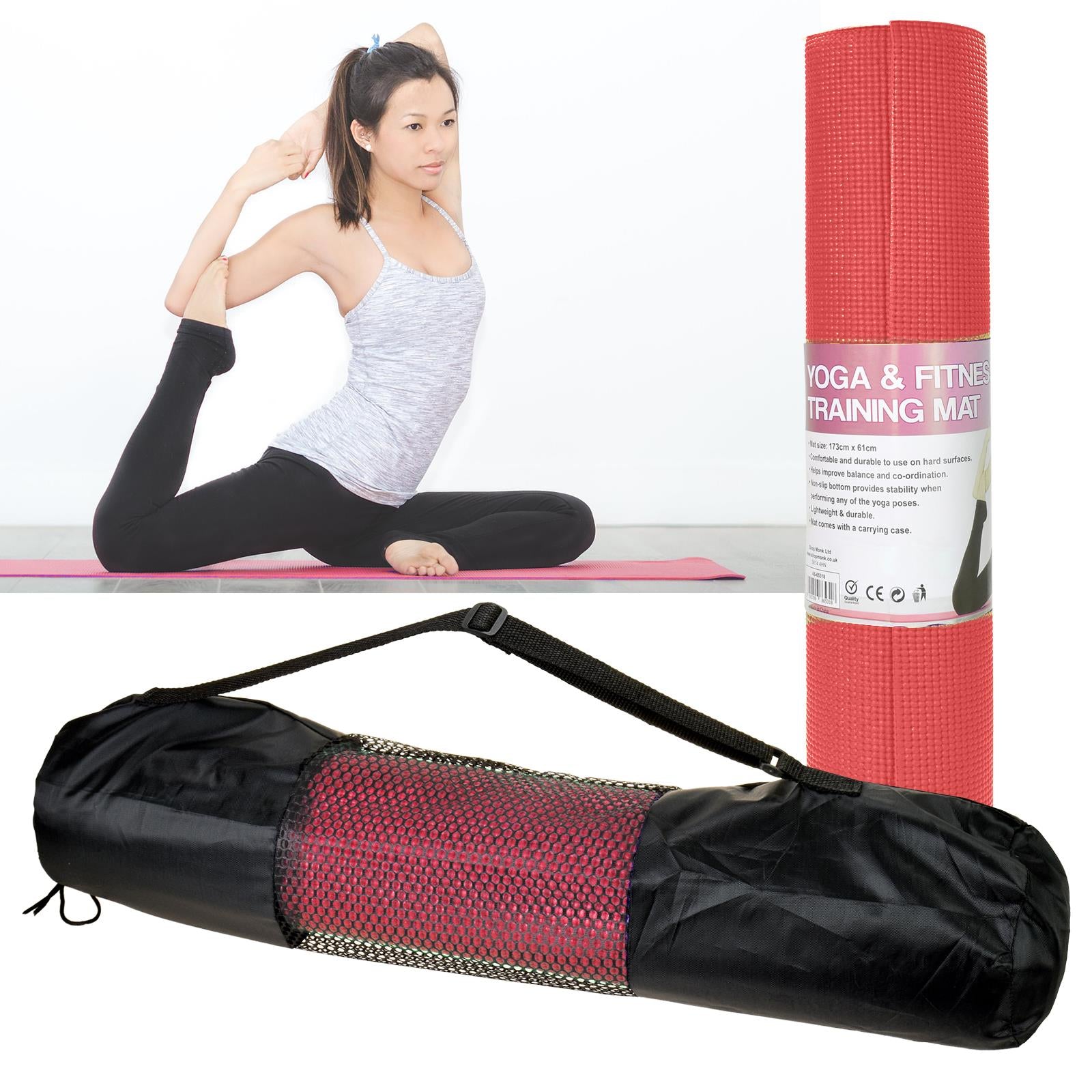 Yoga Mat PINK 3mm | AS-39753 YM-16 5060793240798 5055709839791