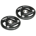 Olympic Weight Plates, Tri-Grip Barbell Weights Set with 2'' Holes, 2 x 5kg