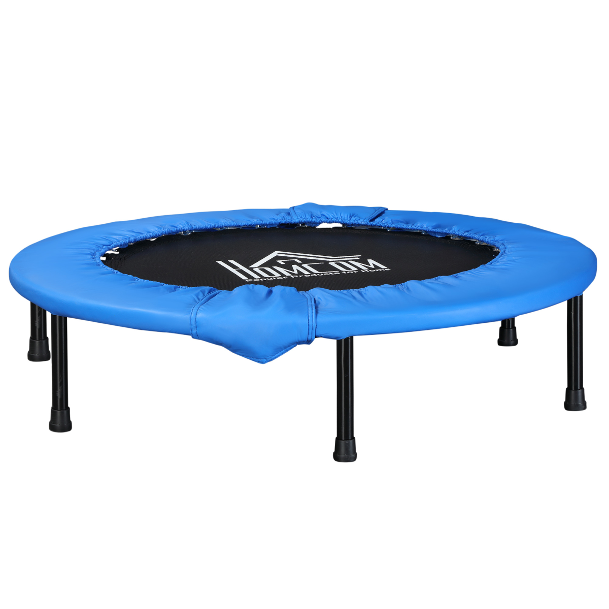 96 cm Foldable Mini Fitness Trampoline Exercise Rebounder Jumper, Blue HOMCOM