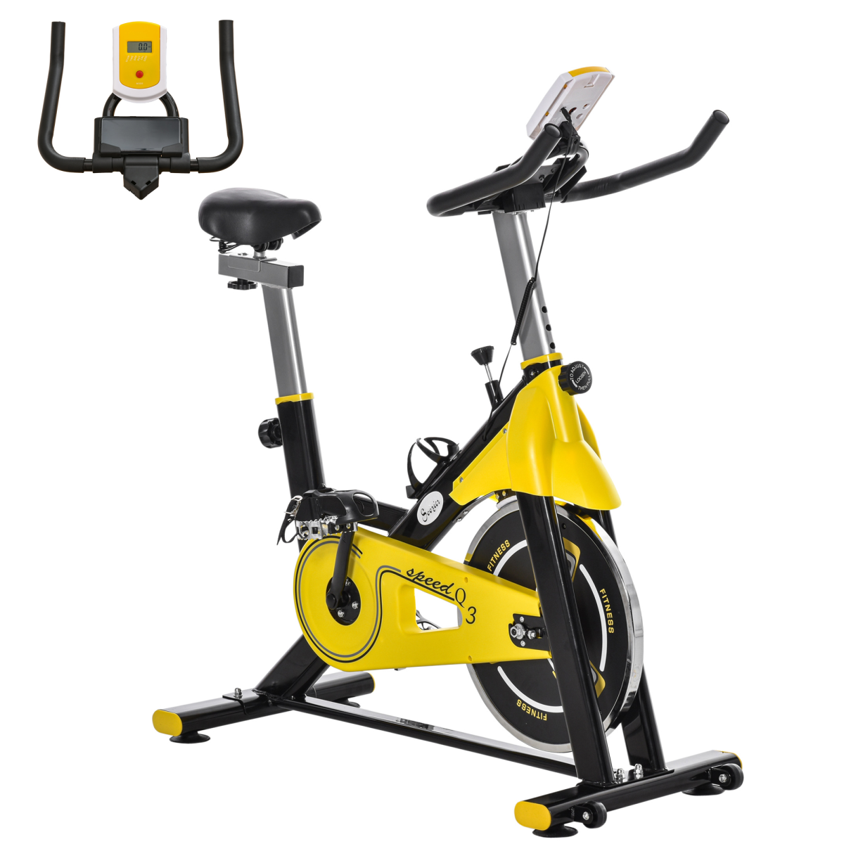 Exercise Bike 6kg Flywheel Belt Drive w/Adjustable Resistance LCD Display