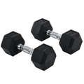 Hexagonal Dumbbells Kit Weight Lifting Exercise for Home Fitness 2x8kg HOMCOM