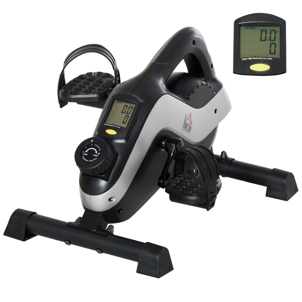 Mini Exercise Bike 8 Levels Magnetic Resistance Leg Fitness LCD Display HOMCOM
