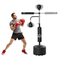 3-in-1 Punching Bag with Stand with 2 Speedballs, 360 Relax Bar HOMCOM