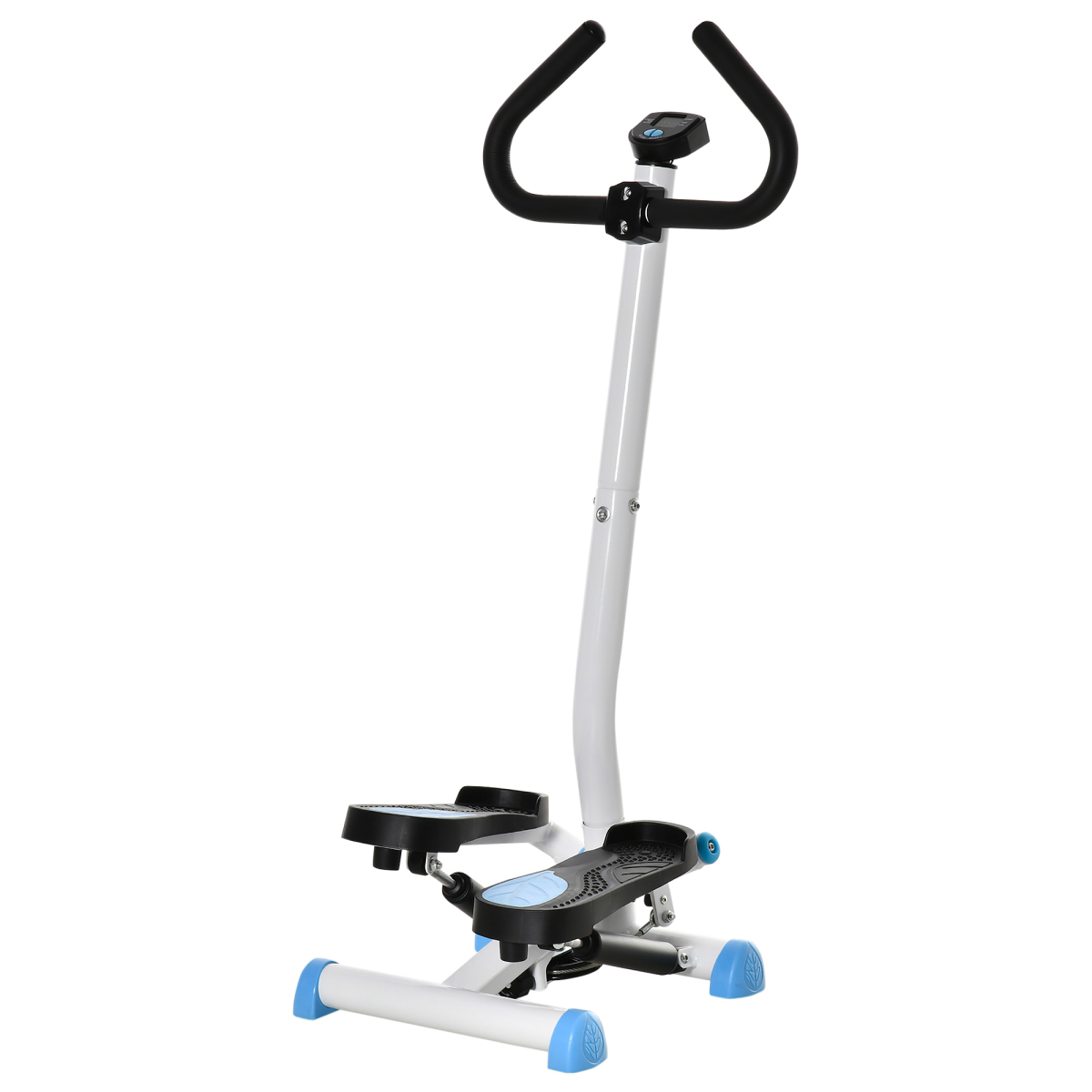 Twister Stepper Height Adjustable Step Machine w/ LCD Screen, Blue HOMCOM